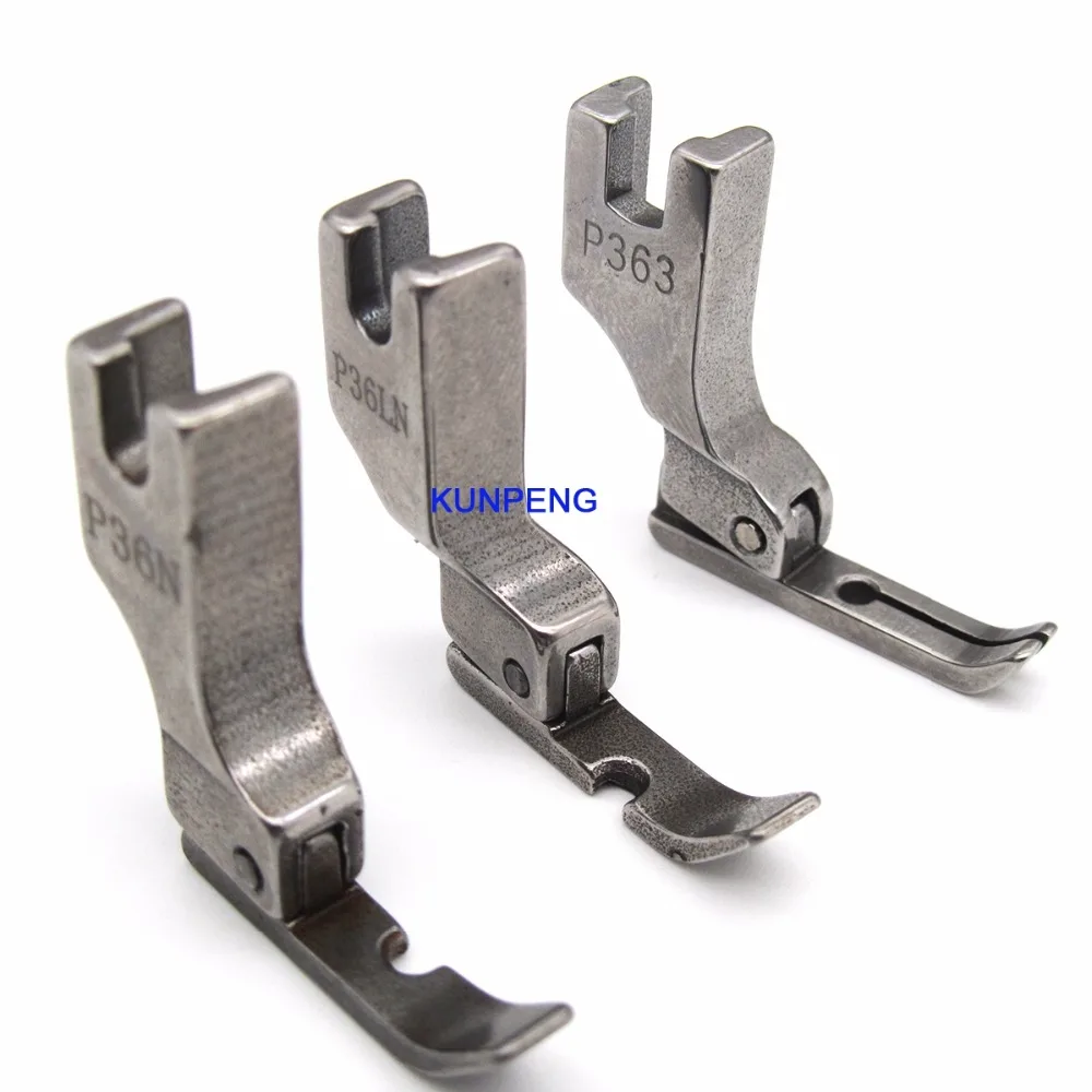 

INDUSTRIAL NEEDLE FEED SEWING MACHINE ZIPPER FOOT SET - LEFT, RIGHT & CENTER #P36N+P36LN+P363