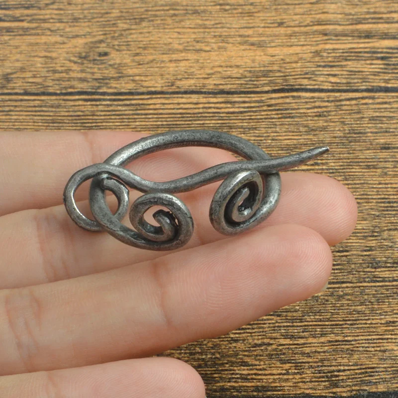 Ручной Кованый стиль викингов спиральные пряжки для ремня застежка броши