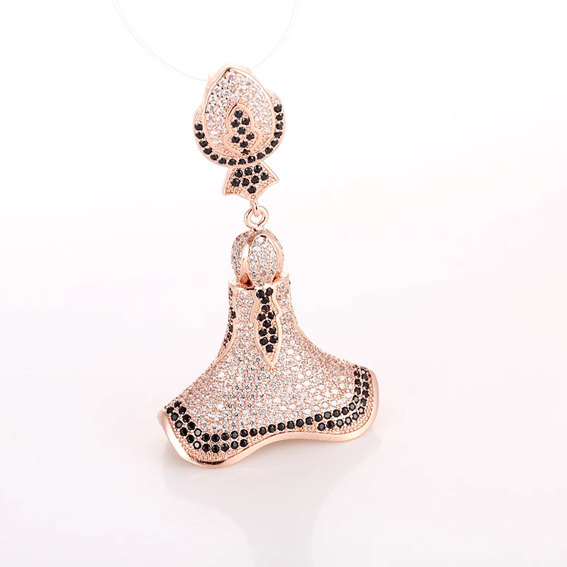 Высококачественные Медные металлические подвески с микро закрепкой 3 А