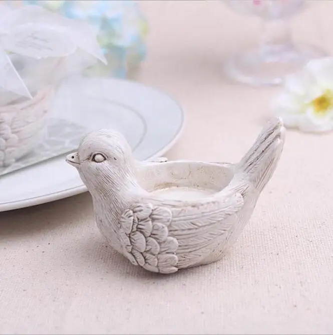 100 шт./лот свадебные сувениры &quotSongbird&quot чайный светильник подсвечник любовь