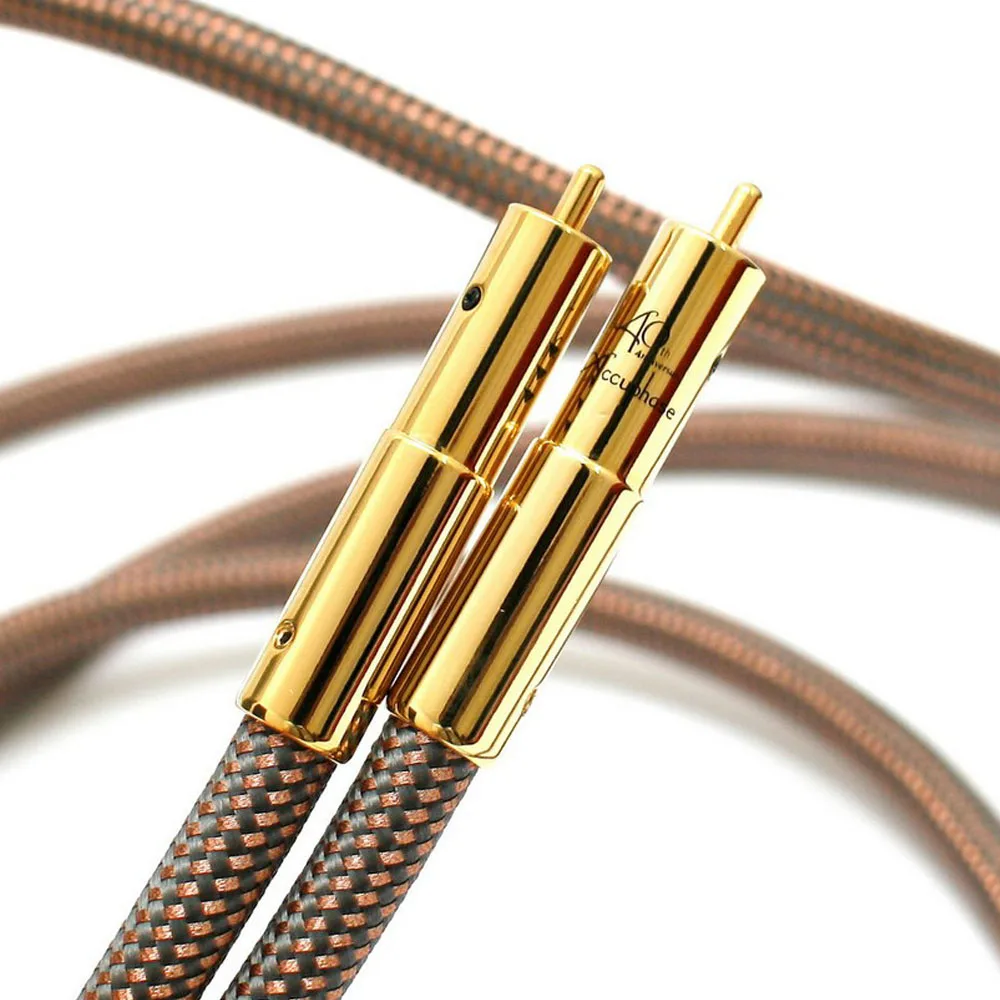 Пара Accuphase 40 е юбилейное издание OCC чистая медь RCA соединение аудио кабель