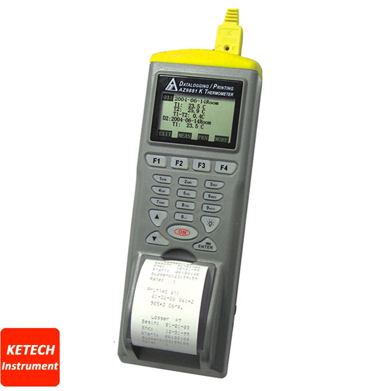 AZ-9881 ручной термоэлемент Datalogger с принтером | Инструменты