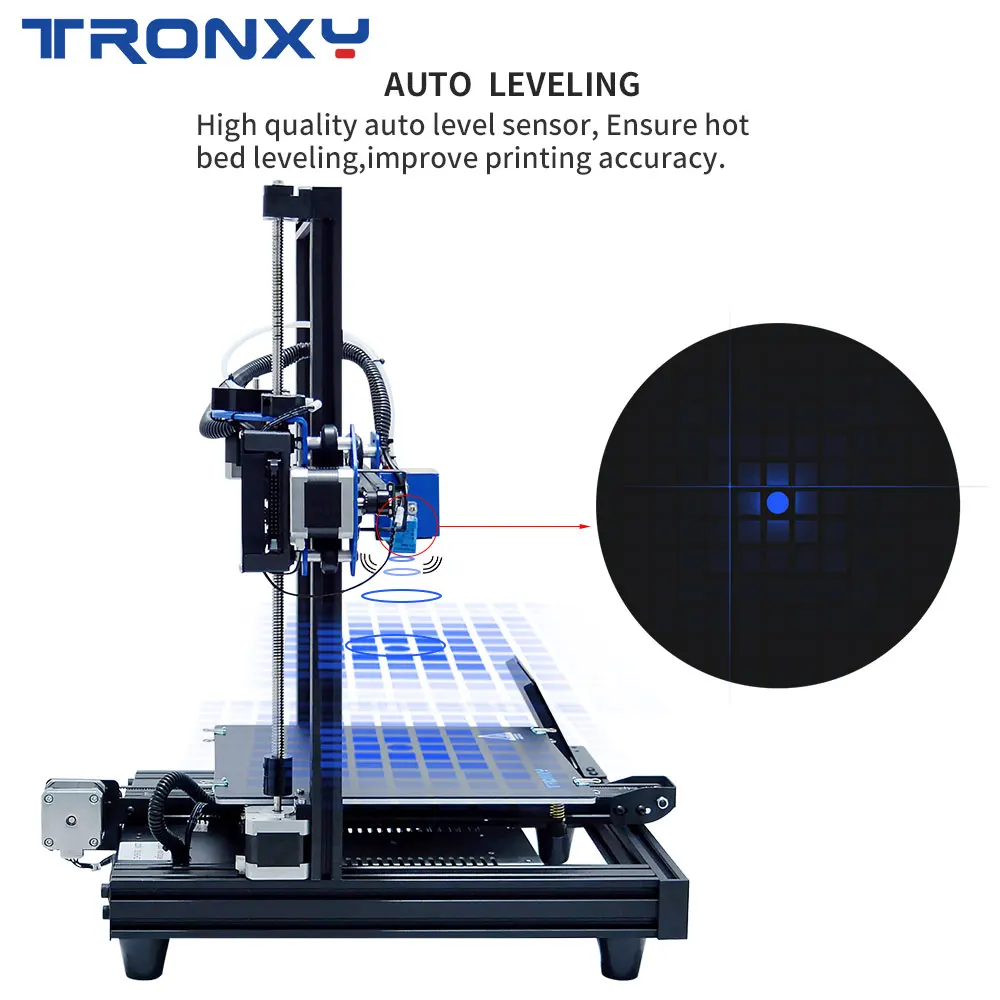 Модернизированный Titan экструдер TRONXY фотографический 3D-принтер размер