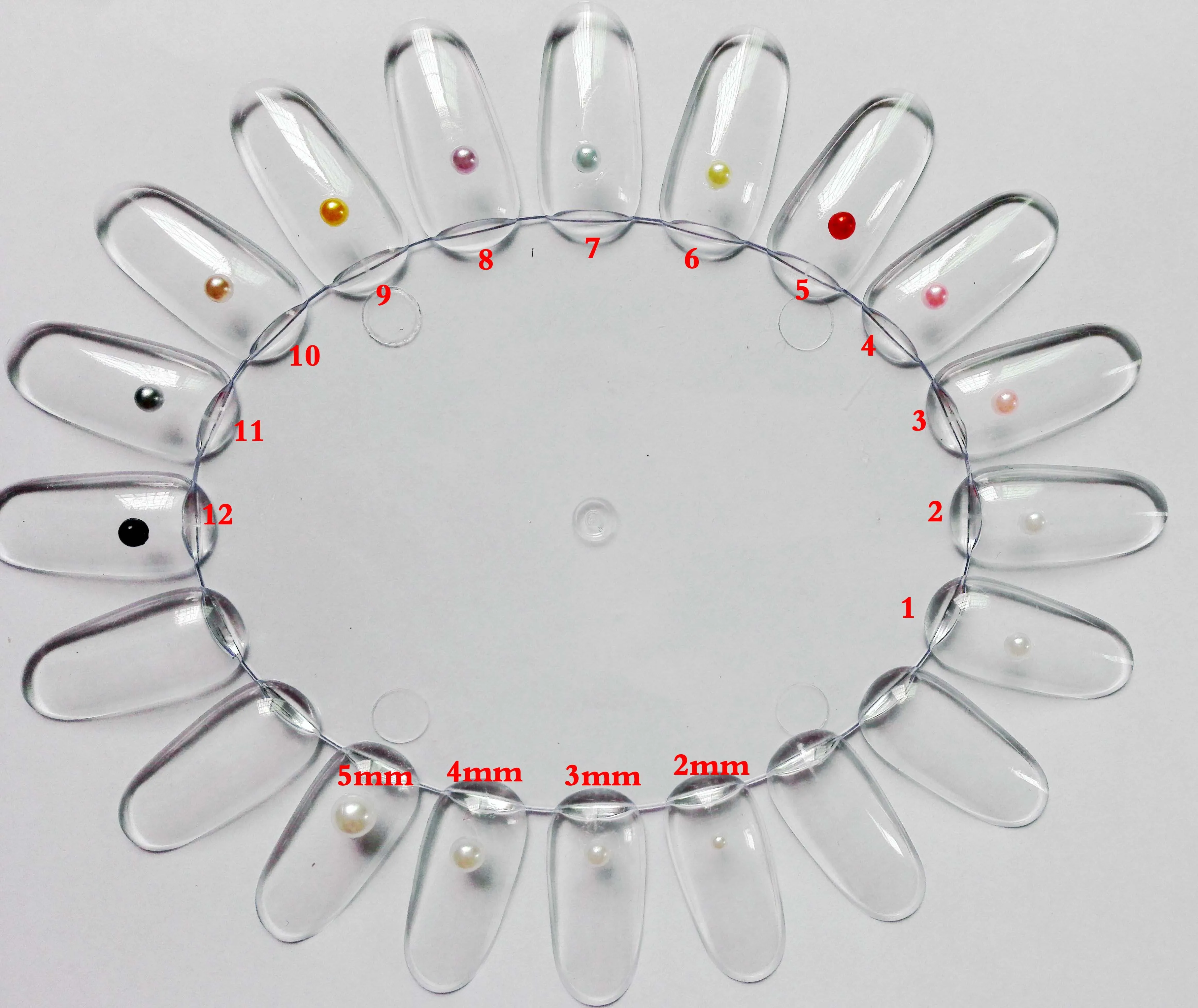 Горячая 30 шт 4 мм жемчужина для ногтей плоская акриловая полукруглая diy наклейки