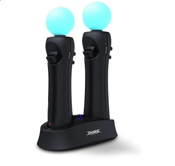 Двойная зарядная док станция для контроллера Playstation Move USB совместимая с