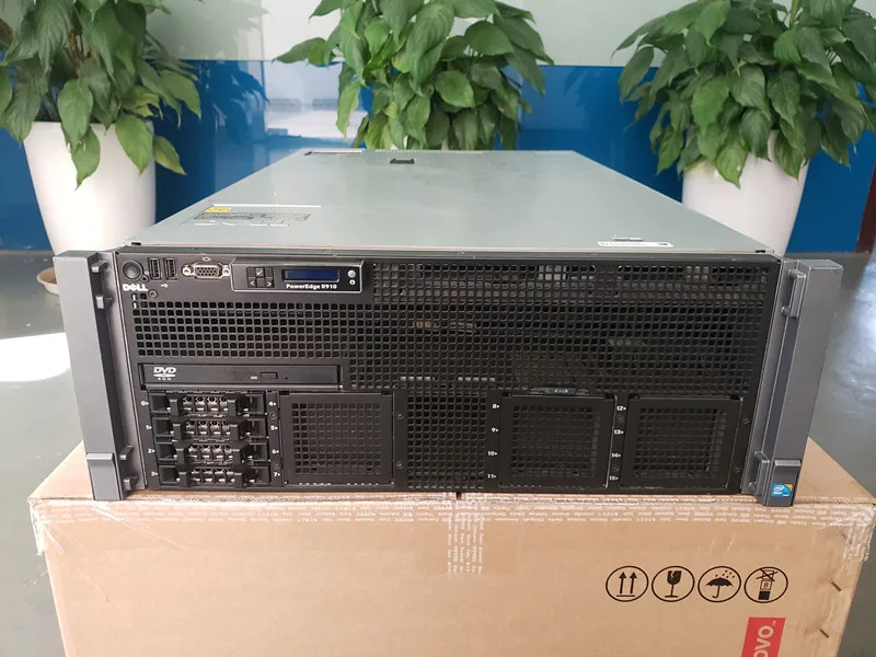 Оригинальный R910 4U стойка сервер платформа barebone б/у 90% новый|Системные блоки| |