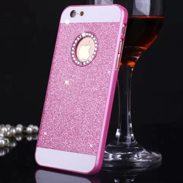 Розовый SRLEEKING для iphone 4/4S, модная блестящая раковина для пудры, чехол для телефона, роскошный сверкающий бриллиант, твердый корпус для iphone 4/4S - Цвет: Розовый