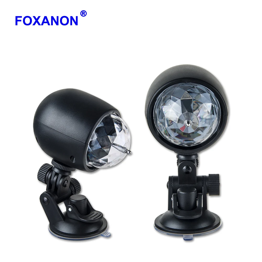 Foxanon RGB праздничное освещение кристалл магический вращающийся шар сценический