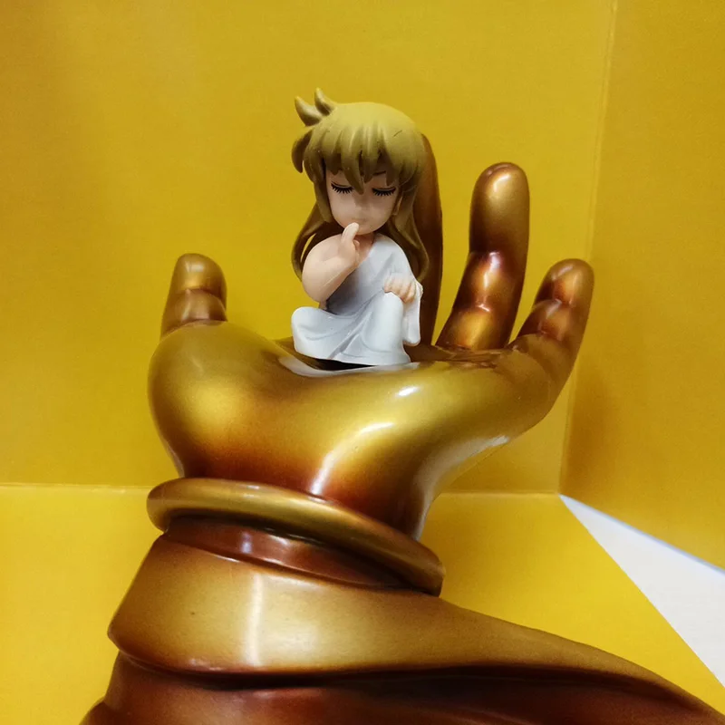 Аниме ткань Saint Seiya Миф Ткань золотые святых детство Дева Шака ПВХ фигурку