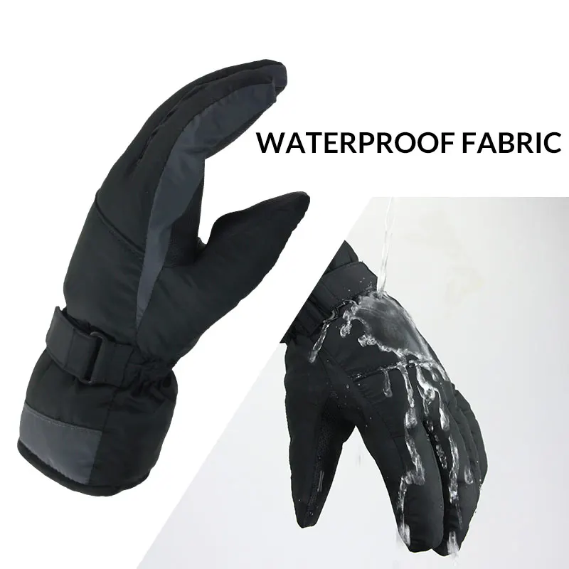 OZERO зимние теплые лыжные перчатки 30 градусов ветрозащитные водонепроницаемые