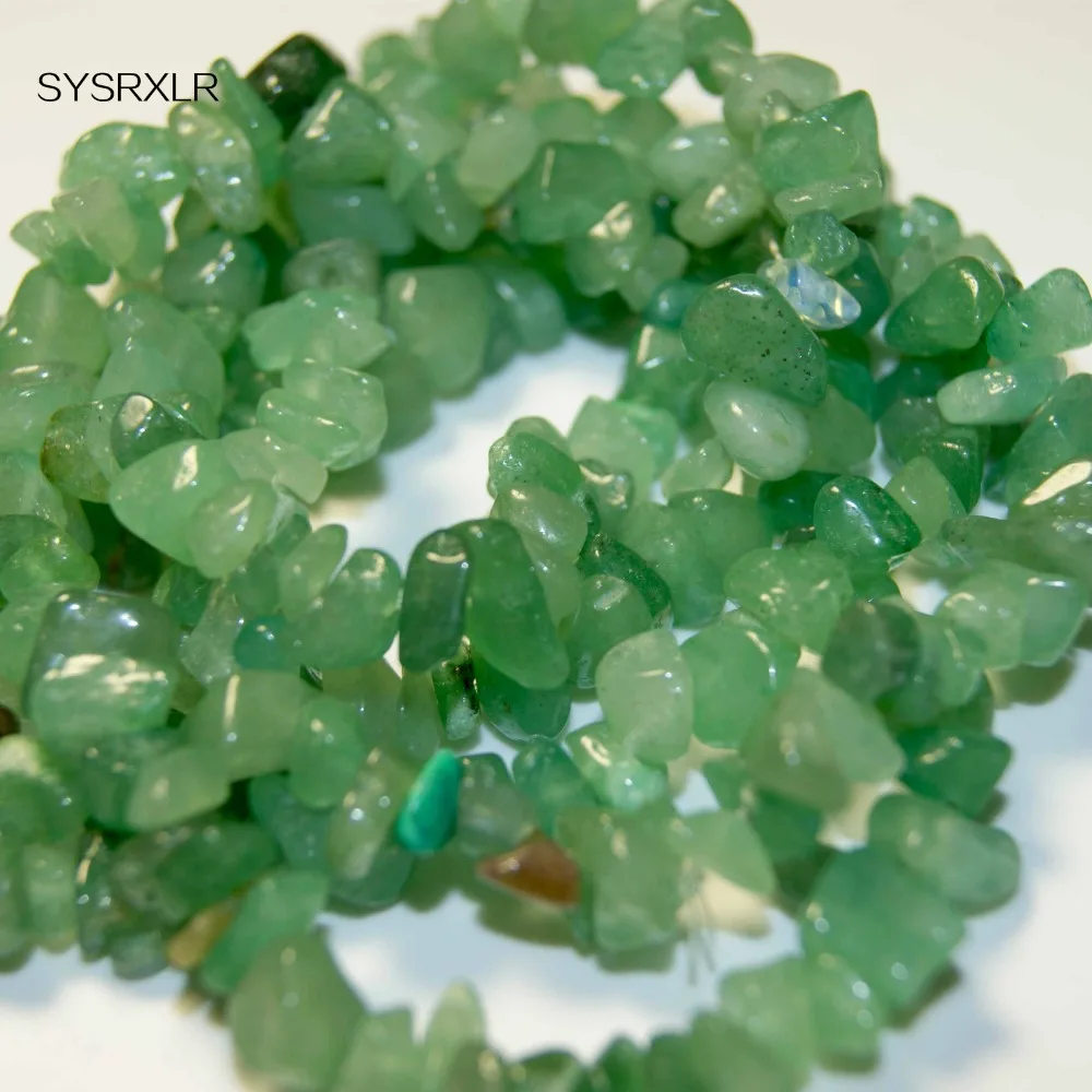 Оптовая продажа модных кристаллов в форме зеленых бусин 5-природный камень 8 мм
