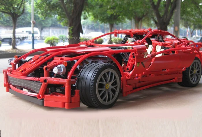 Decool модель строительные наборы совместимы с loge city Ferrari 599GTB 844 3D блоки Развивающие