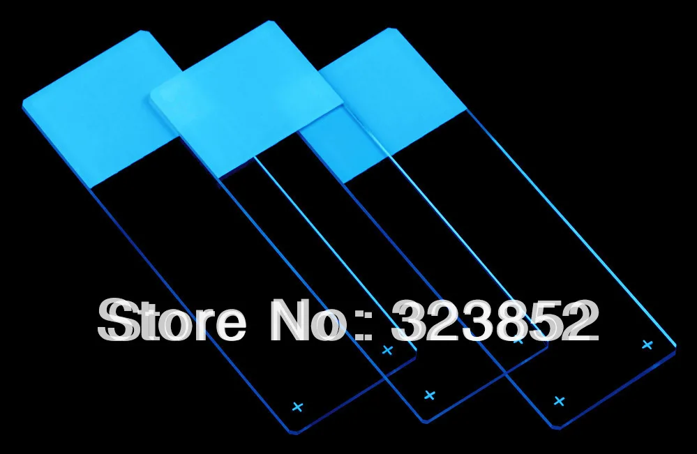 Adhesion Microscope Slide PositiveCharged Beveled edges 45 Degree Clipped Corners75x25mm 50pcs | Канцтовары для офиса и дома