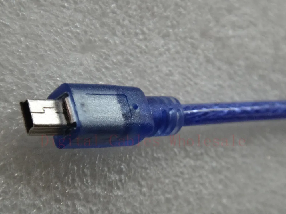 DHL 500 шт 30 см 1FT синхронизация мини 5P USB кабель USB-A B для передачи данных MP3/4