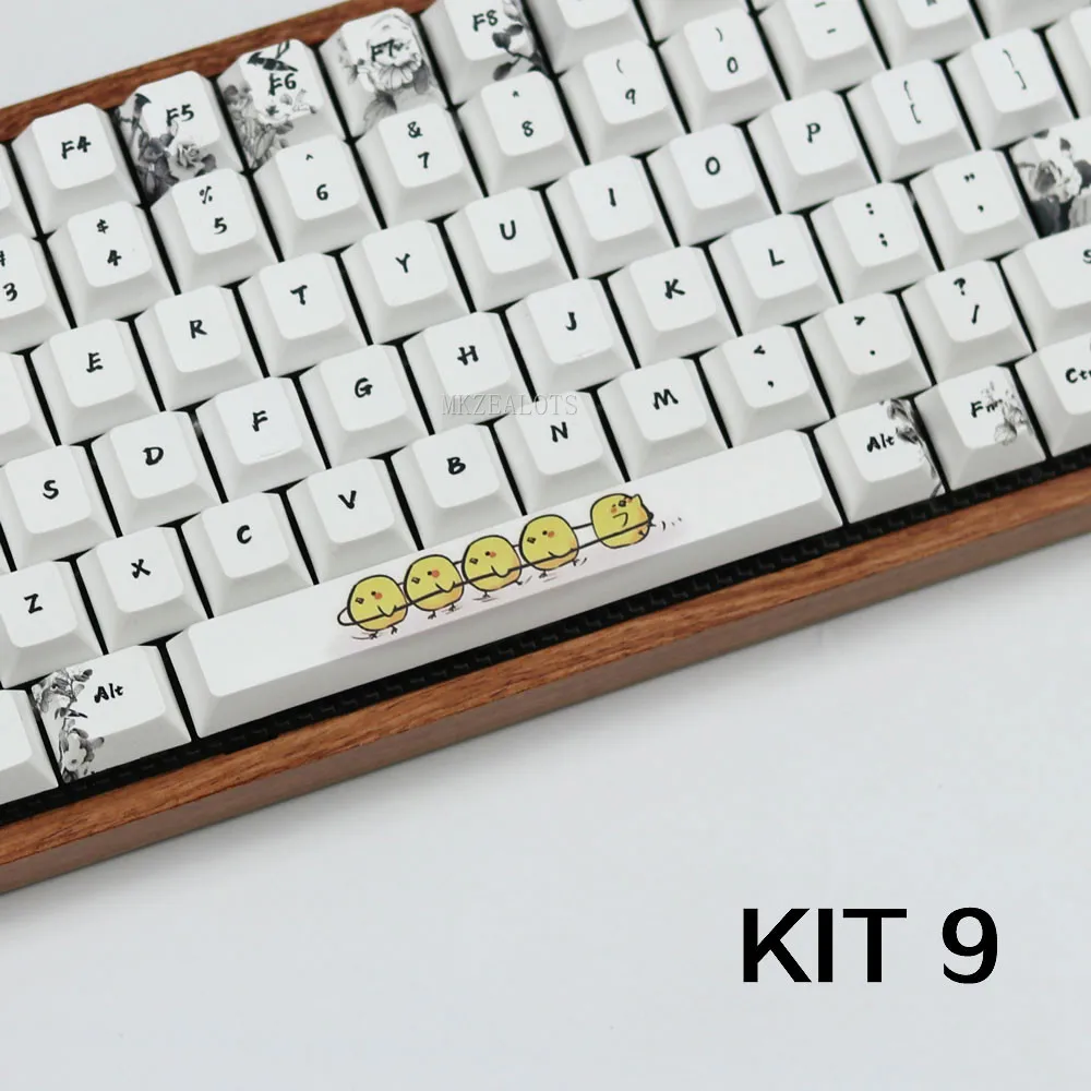 PBT пяти сторон краситель-подкровать пробел 6.25U вишня профиль для механической клавиатуры