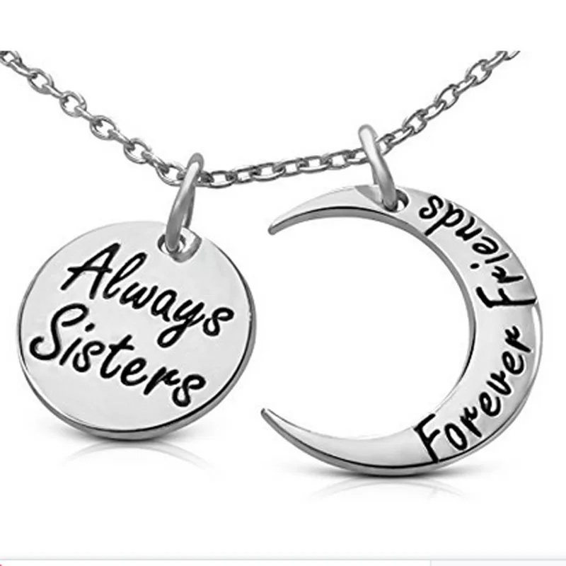 Ожерелье с кулоном всегда Сестры Навсегда друзья ювелирное изделие ручной