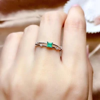 fashion jewelry greenemerald green rings for women party ring gifts for grandmas valentines day