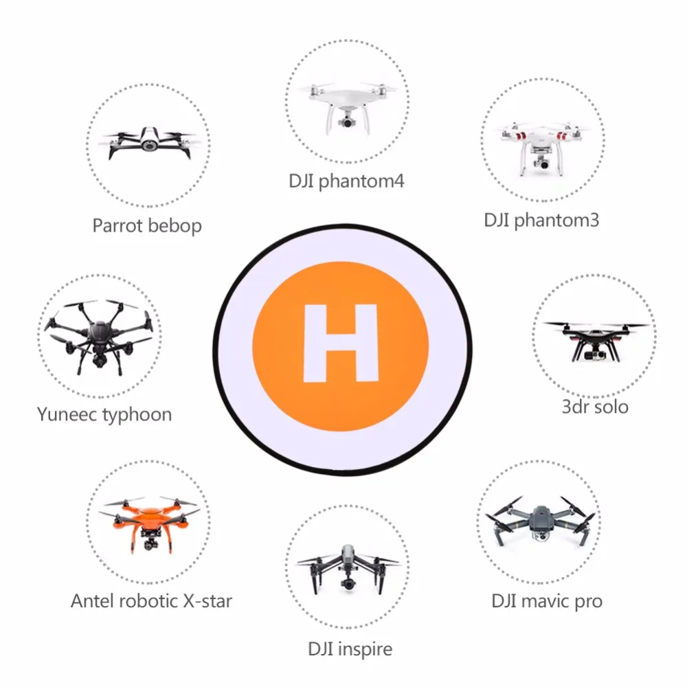 Водостойкий см 80 портативный складывающаяся посадочная площадка для inspire 1/DJI