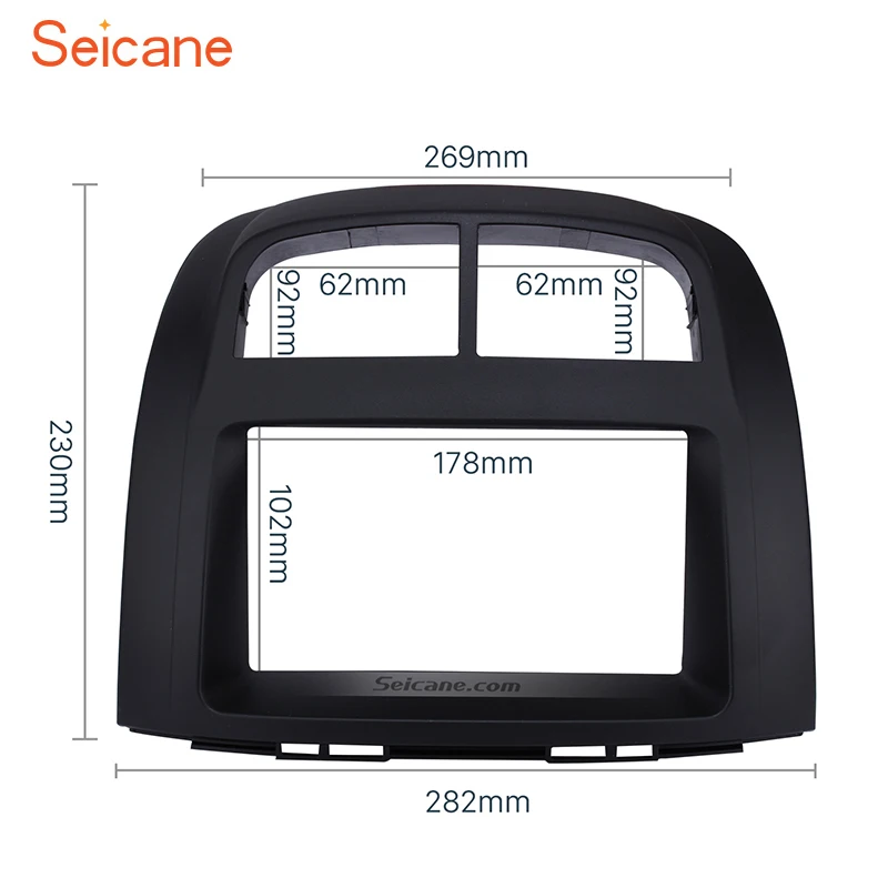 Seicane 2Din черная рамка для монтажа приборной панели 2011 PROTON MYVI /DAIHATSU SIRION /TOYOTA