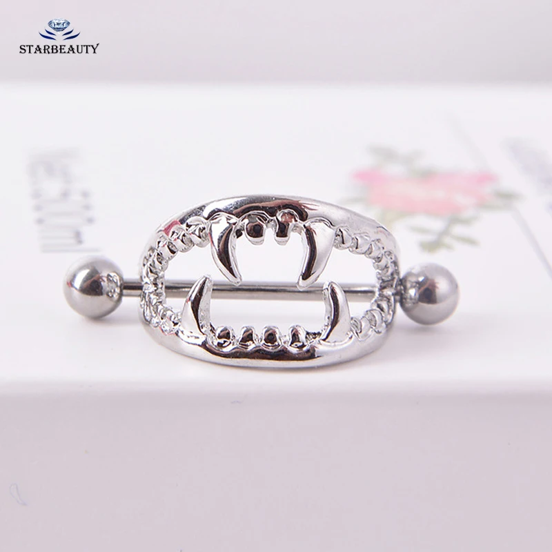 2 шт./лот колечко в форме монстра для пирсинга сосков женское ювелирное изделие