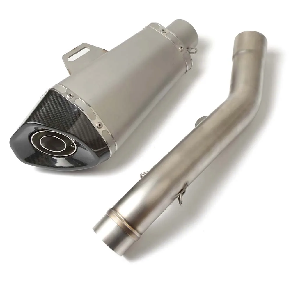 Мотоцикл выхлопной мотоцикл глушитель трубы средней разъем для Kawasaki Z 800 Z800 2013 2014