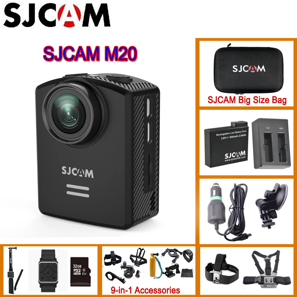 Оригинальный SJCAM M20 гироскоп мини Экшн шлем Спортивная DV камера