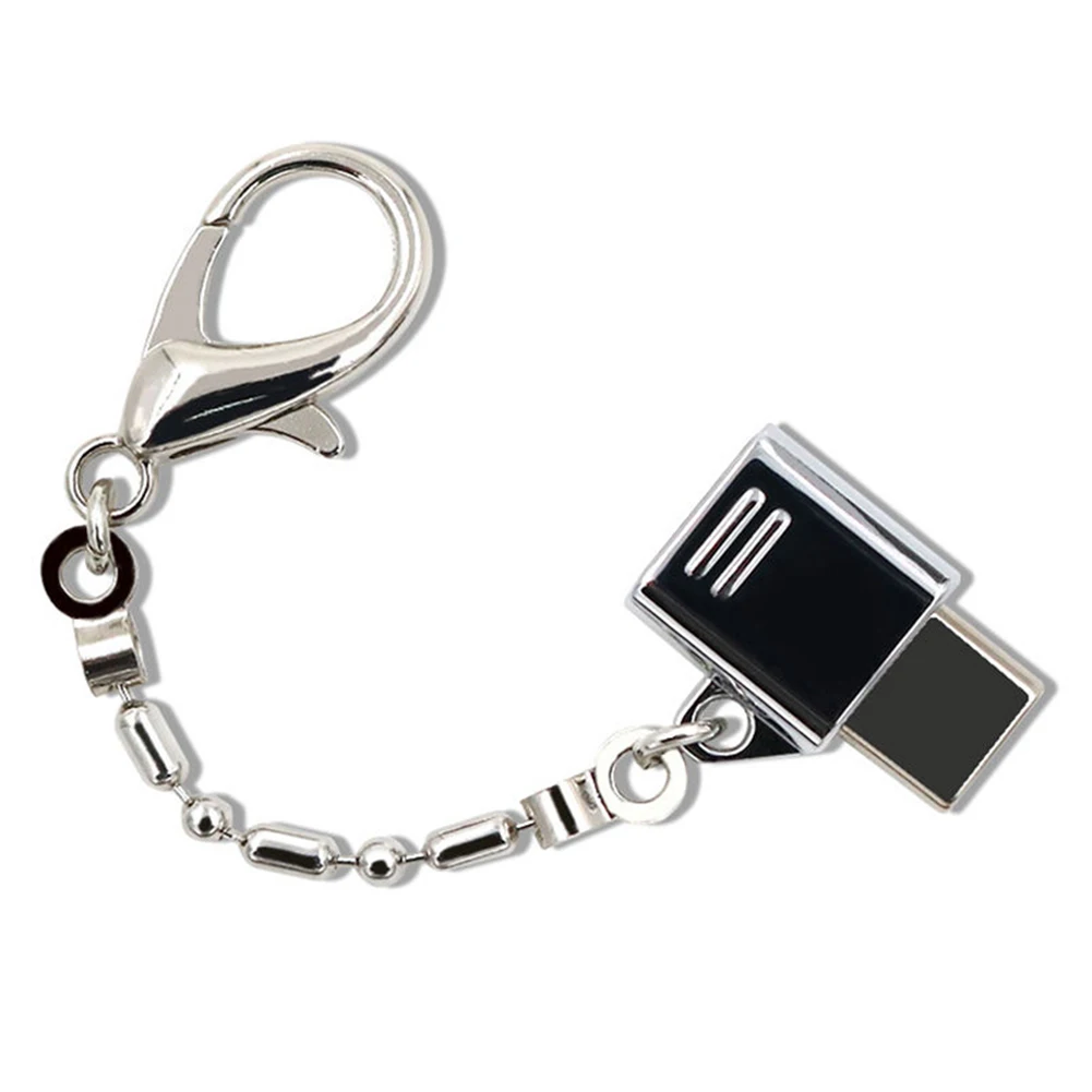 Металлический USB 2 0 Женский к 3 1 type C Мужской конвертер OTG адаптер с брелоком |