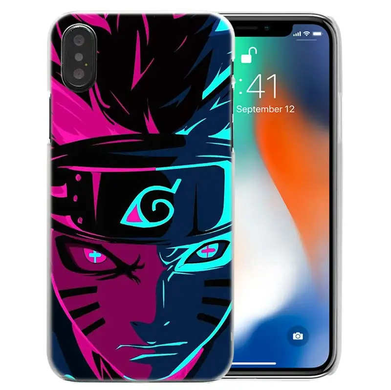 Жесткий пластиковый Чехол Наруто Какаши для iPhone XS Max XR X 10 7 8 6 6S Plus 5S SE 5 4S 4 5C Прозрачный чехол для телефона Coque 11 11Pro Sac - Цвет: 01