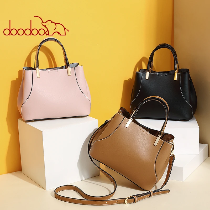 Новая весенняя женская деловая сумка тоут из искусственной кожи с одним длинным