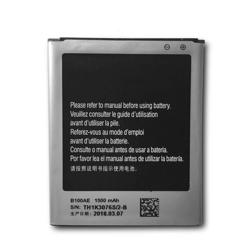 Оригинальный аккумулятор B100AE для телефона Samsung Galaxy Ace 3 S7270 S7272 S7260 S7262 G318 S7273 1500 мАч |