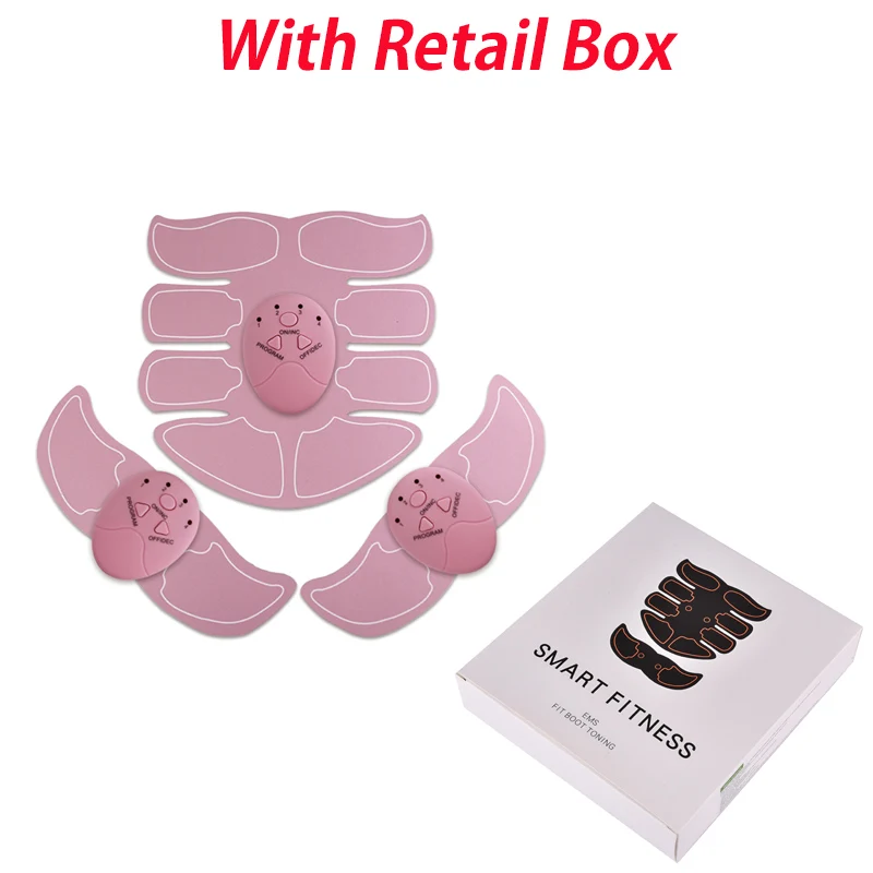 6 EMS Abdominal Hips Muscle Training Wireless Buttocks ABS Stimulator Fitness Professional Body Slimming Massager USA Stock - Цвет: 6