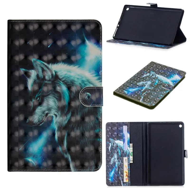 print Флип-чехол из искусственной кожи чехол для huawei MediaPad T3 8,0 KOB-L09 KOB-W09 умный чехол Funda для Honor Play Pad 2 8,0 Чехол+ пленка+ ручка - Цвет: print