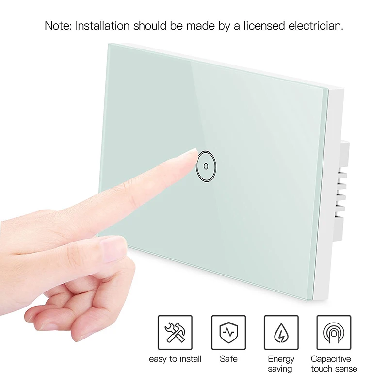 Eruiklink Wi-Fi 1 2 3 кнопочный сенсорный выключатель из хрустального стекла умные