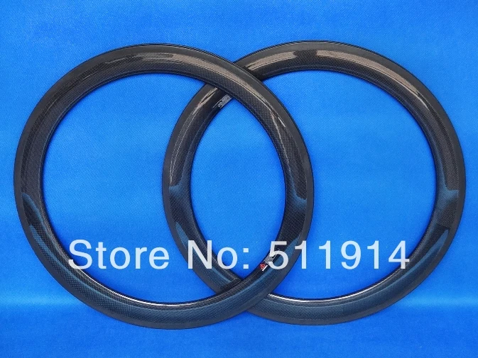 Велосипедное колесо 60 мм: полностью карбоновый глянцевый дорожный велосипед 3k 700C