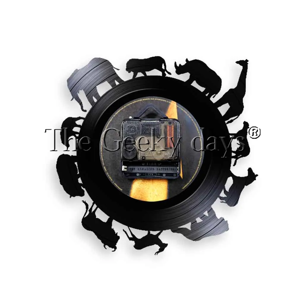 Африка Животные силуэт светодиодный Ночные огни Жираф Safari виниловых пластинок