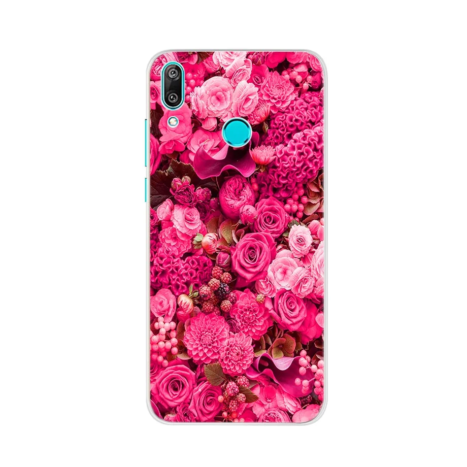 Фиолетовый Чехол для huawei Y7 чехол Y7 Prime силиконовый чехол ТПУ бампер мягкая задняя крышка для Funda huawei Y7 чехол для телефона Capa - Цвет: Фиолетовый