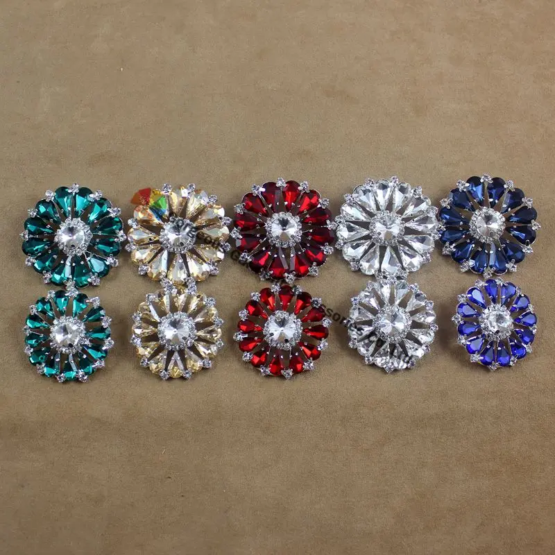 10 шт. 32 мм 42 мм|buttons clear|rhinestone buttonsround rhinestone button |