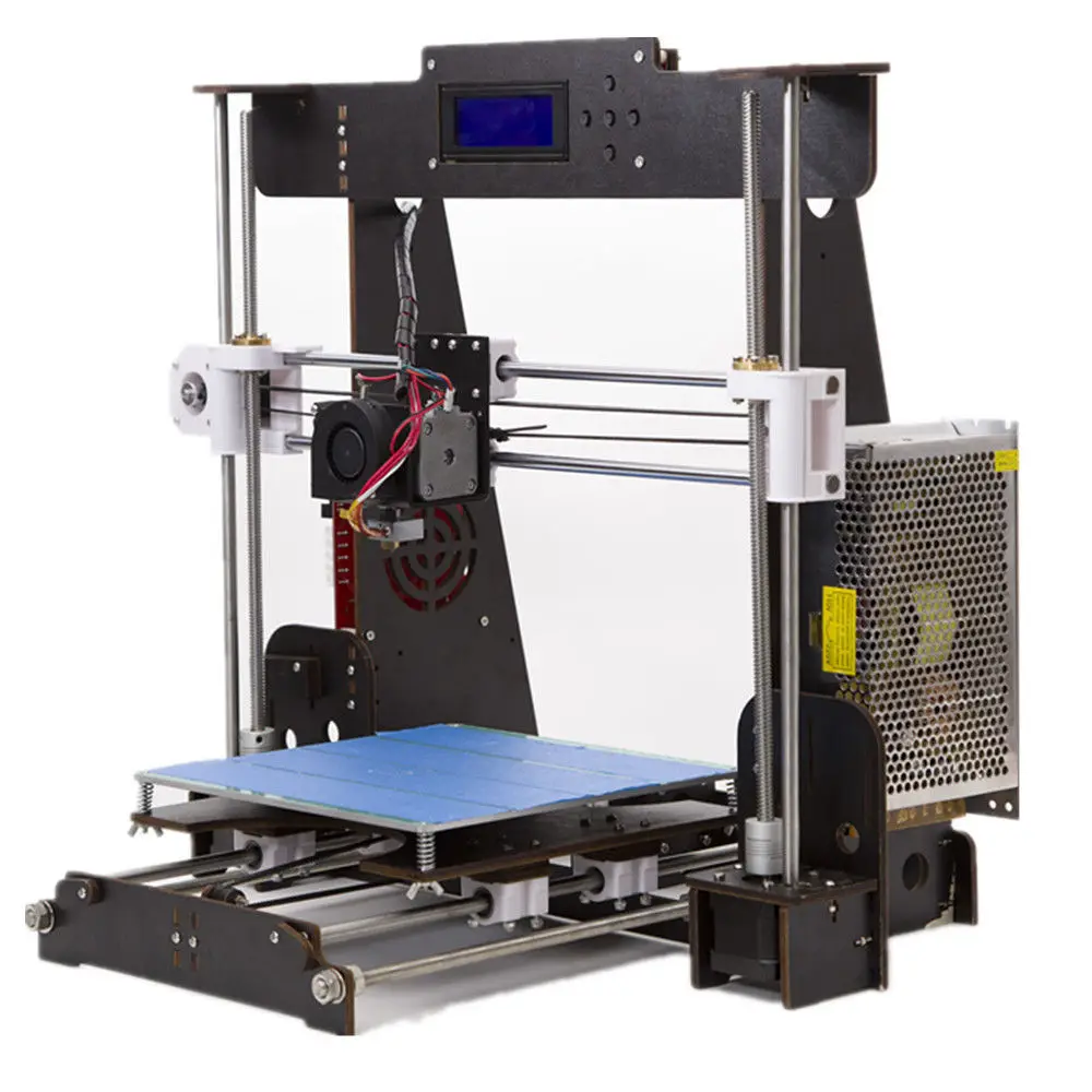 3D Drucker A8 комплект Prusa I3 нормальный 3d принтер 0,4 мм сопло i3 алюминиевый сплав Hotbed Pritner DIY комплект нити США