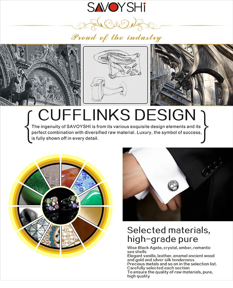 SAVOYSHI мандарин утка Любовь запонки для мужчин высокого качества запонки на рубашку эмалированные запонки DIY свадебные, для жениха подарок мужские ювелирные изделия