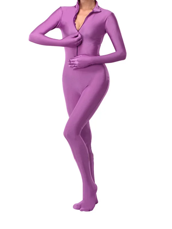 BetterParty Фиолетовый спандекс лайкра унисекс костюм кошки Zentai облегающий боди|zentai