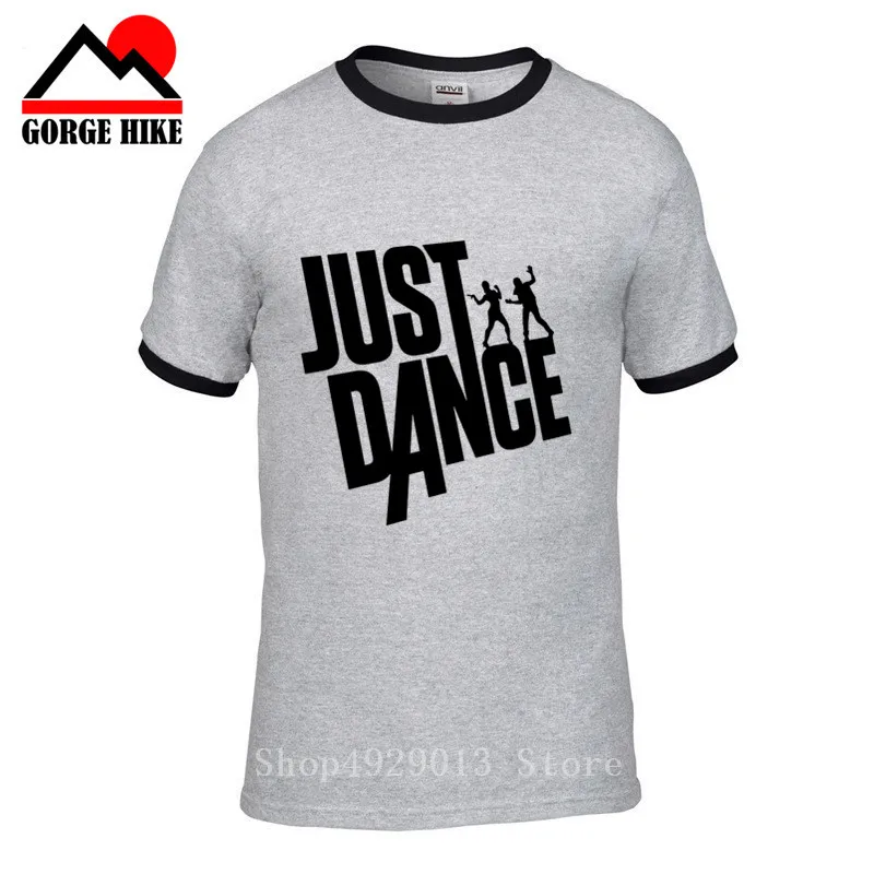 Мужская футболка с круглым вырезом Just Dance в стиле хип хоп модные футболки танец Str