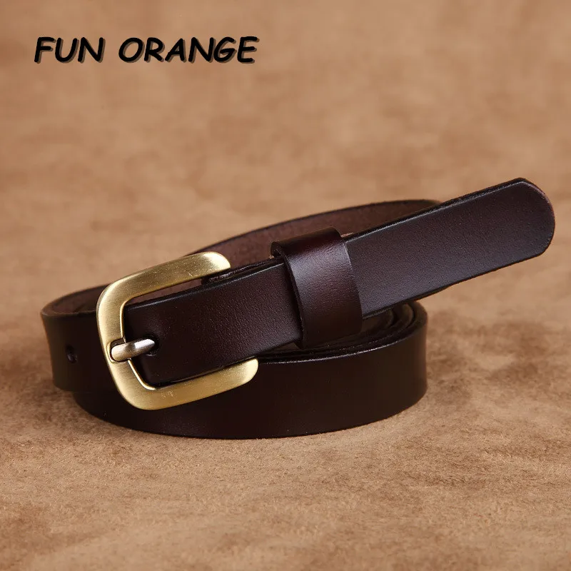 Весело оранжевый дизайнер Ремни для Для женщин высокое качество из натуральной