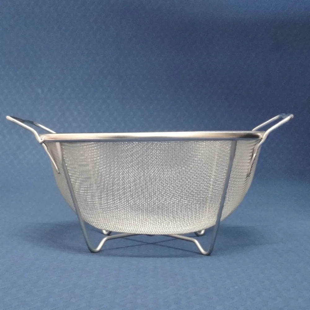 Высококачественная перфорированная дуршлаг из нержавеющей стали с ручкой и