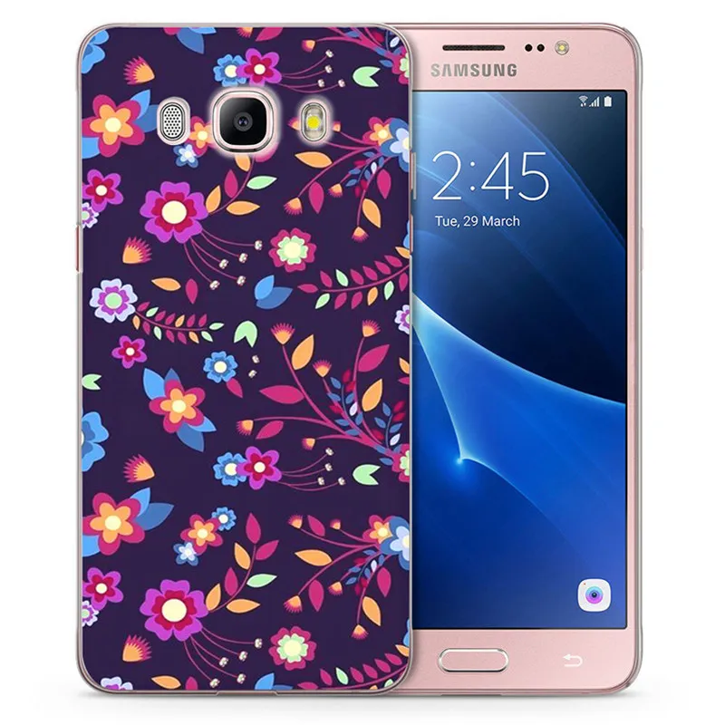 Для Samsung Galaxy J1 J3 J5 J7 J2 prime J120 J320 J330 J530F мягкий чехол из ТПУ с цветочным узором и