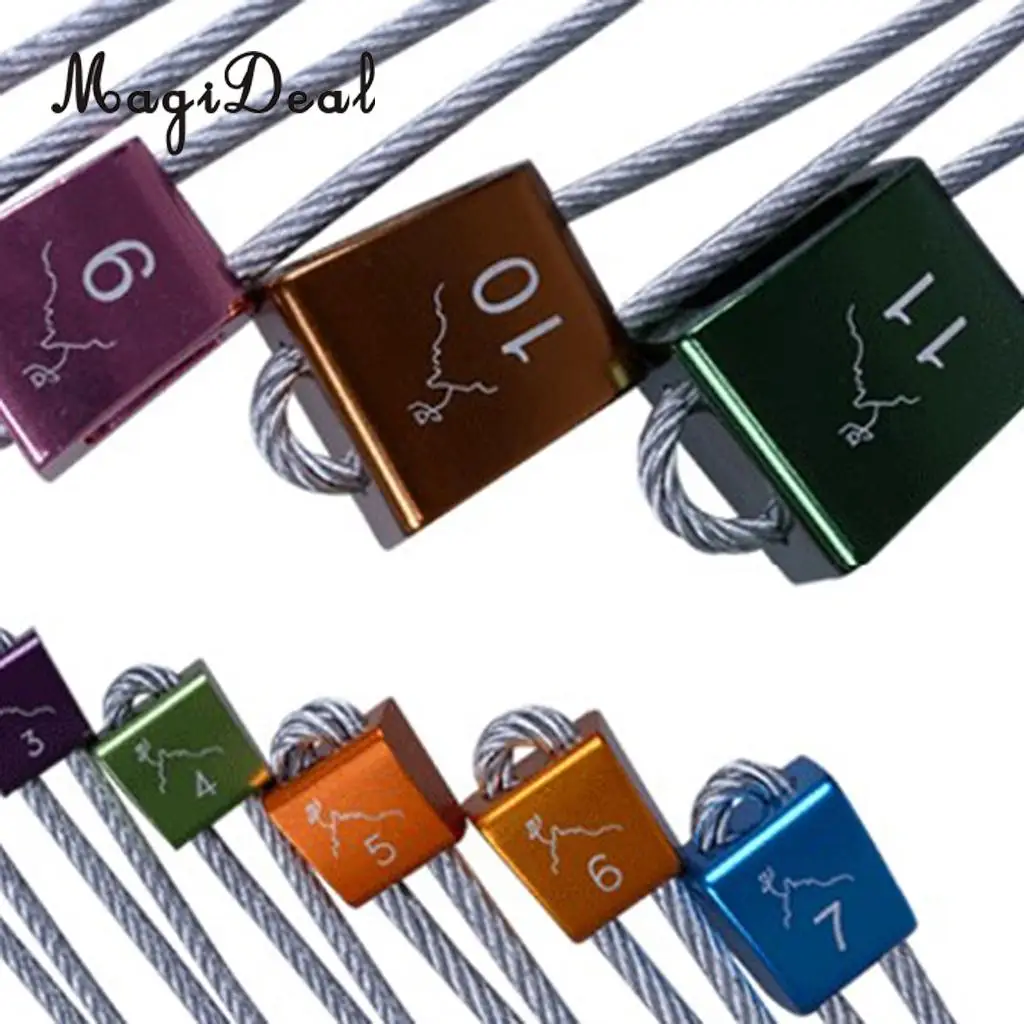 MagiDeal 12Pcs Aluminum Alloy Fixed Rocky Poin Frock Mountaineering Rock Climbing Equipment Piton Abseiling Plugs | Спорт и