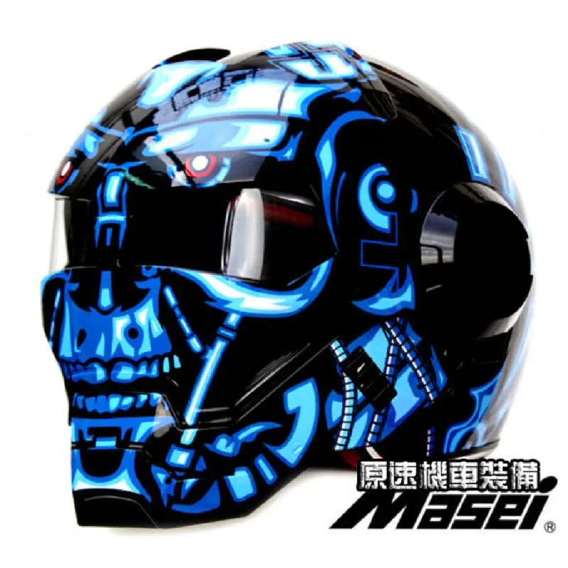 MASEI 610 IRONMAN moto rcycle шлем Специальная тема мото полушлем персональный открытый