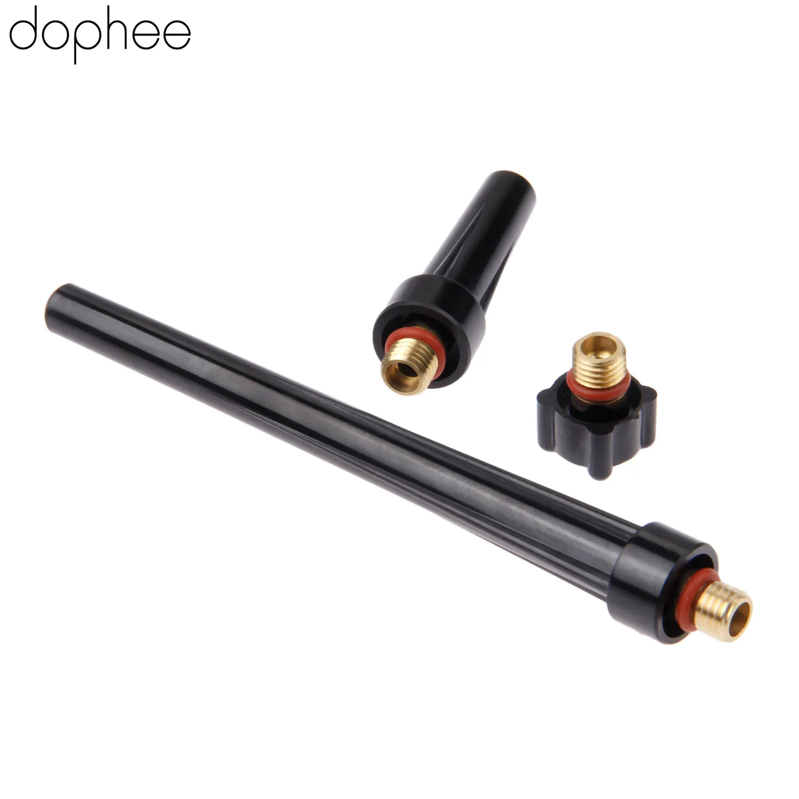Dophee 3 шт. аксессуары для сварочных аппаратов TIG Сварочная горелка длинные средние
