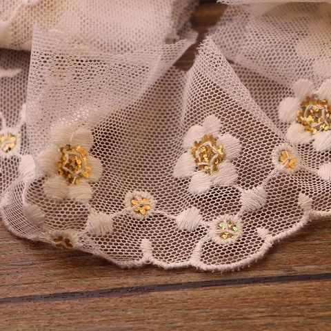 6CM 2YARD 2 ярда 7-16 см белая кружевная лента ручной работы кружевная отделка пэчворк материал пошив одежды «сделай сам» Аксессуары - Цвет: 6CM 2YARD