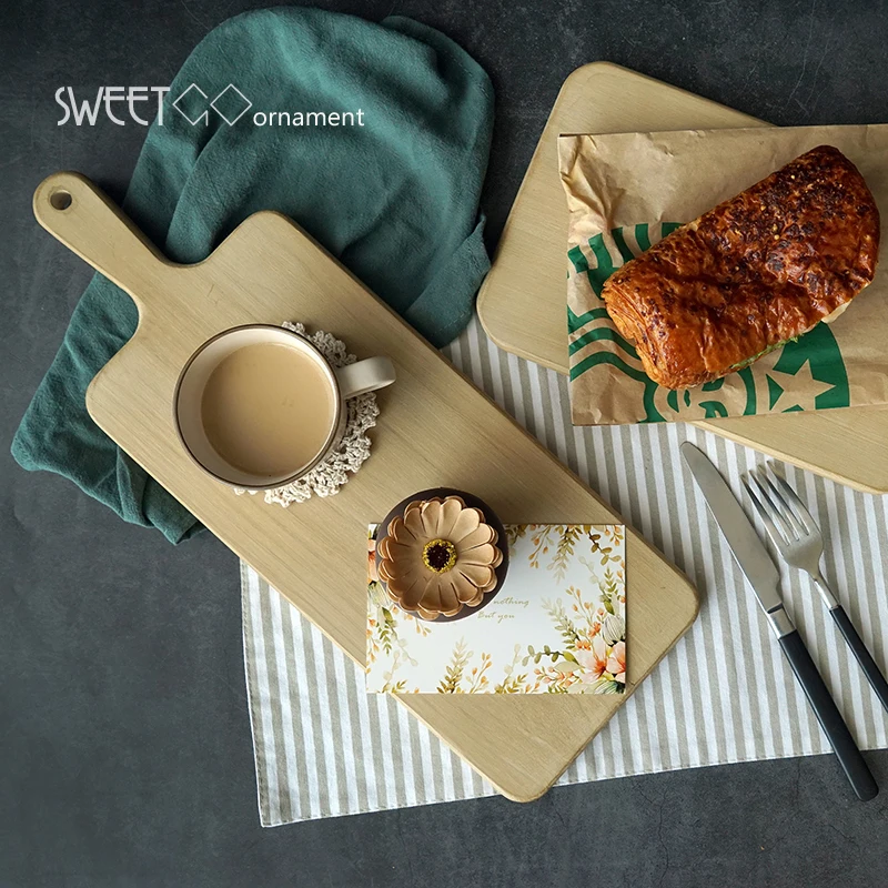 Vintage Wood Bread Tray Cupcake Cake Stands for Wedding Birthday Home Party Decoration Baking Coffee Shop Display Plates | Дом и сад