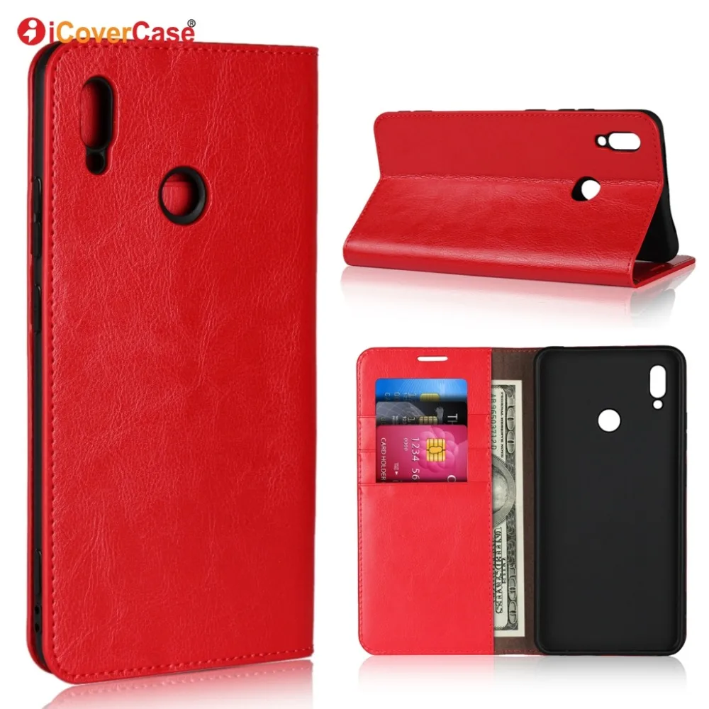 Чехол для Honor Note 10 роскошный чехол-кошелек из натуральной кожи Huawei откидной с